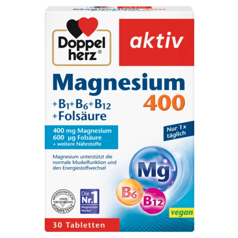 DH Aktiv Mg400 + B6 + B12 + folna tbl a30