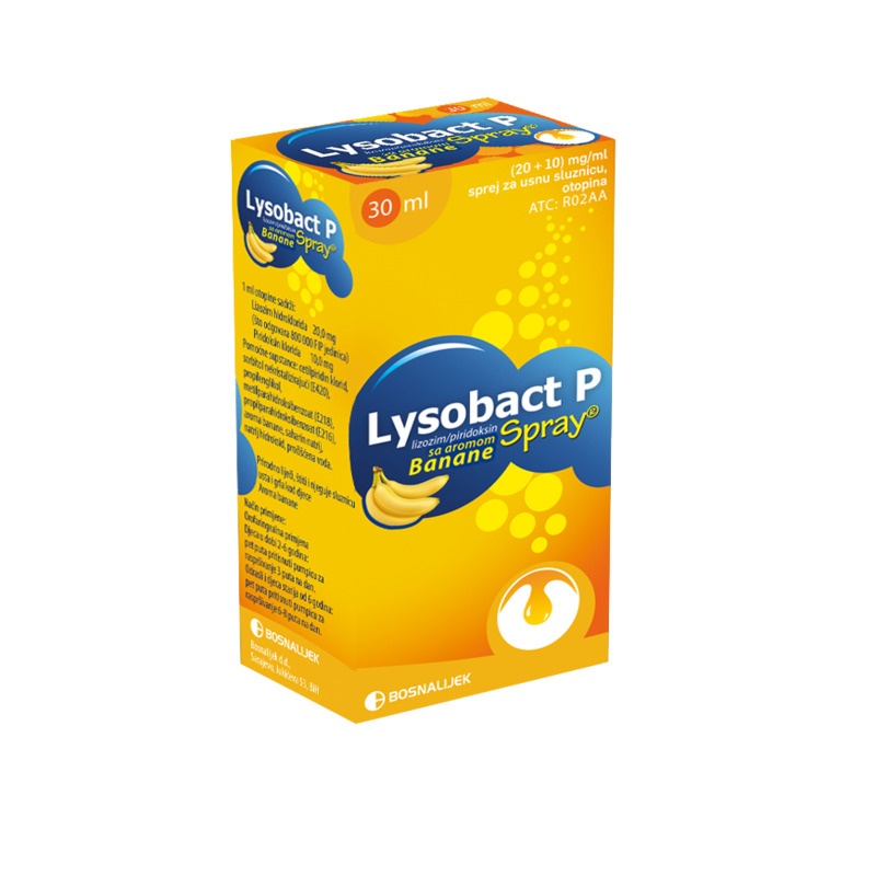 Lysobact P sprej (20+10)mg/ml a 30ml
