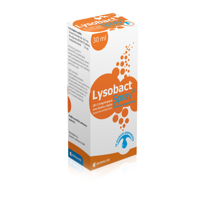 Lysobact spray pepermint 30ml.